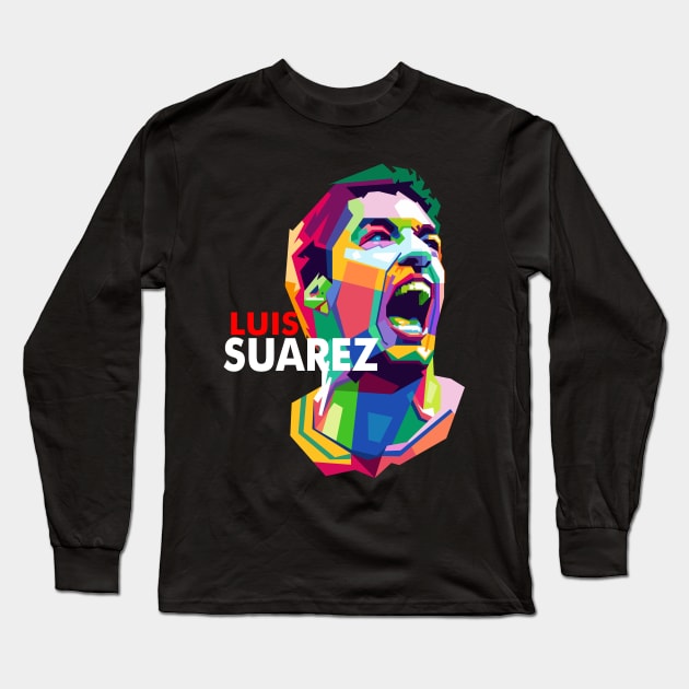 Luis Suarez Long Sleeve T-Shirt by erikhermawann22